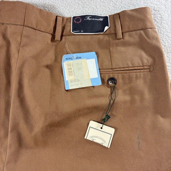 Facconable Other - VTG Facconable Chino Pants Mens 38x38 Brown Albert Goldberg Open Hem Pleated NWT